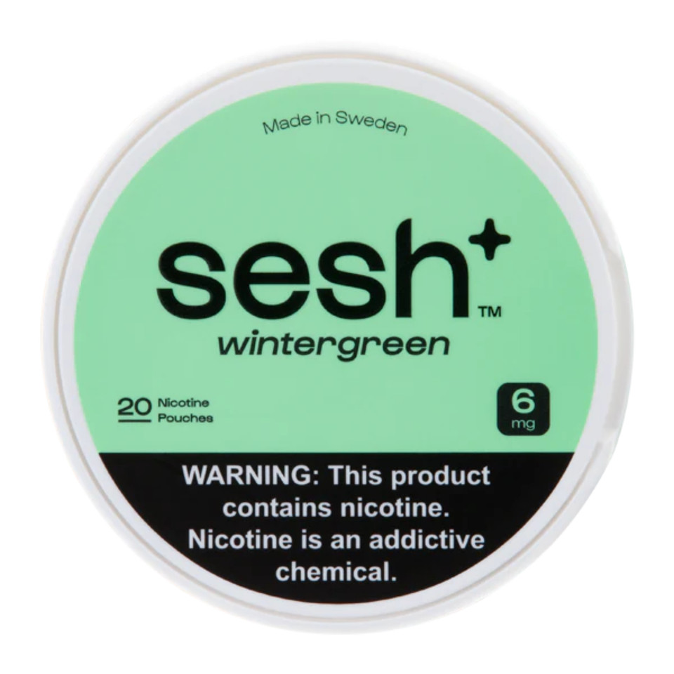 Sesh+ Nicotine Pouches 5PK Wintergreen 6MG