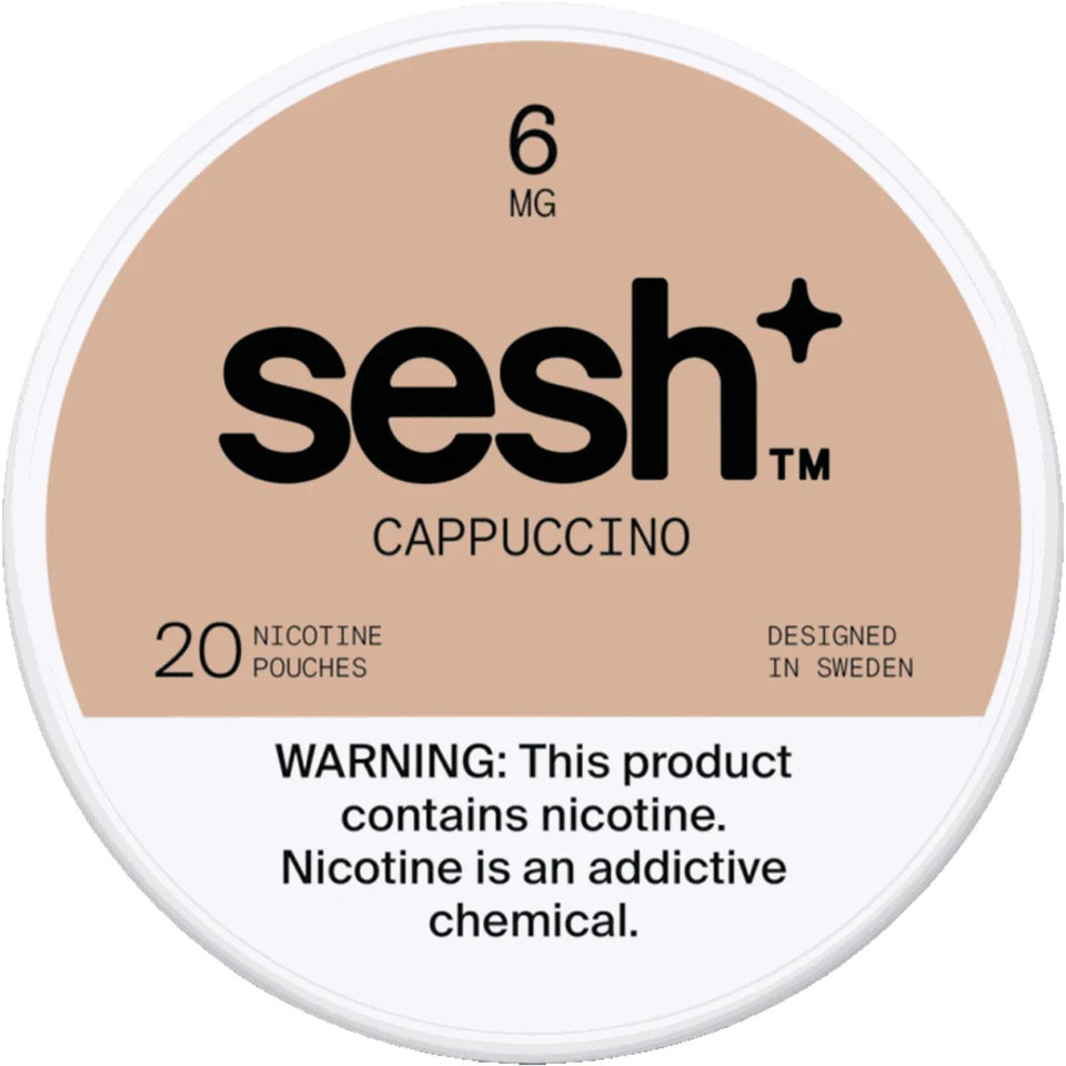 Sesh + Nicotine Pouches-Cappuccino 6MG