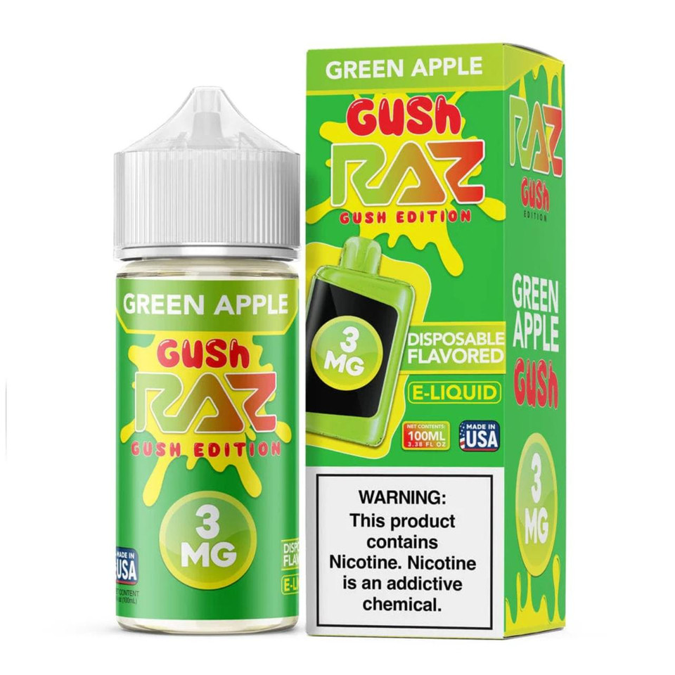 Pod Juice x RAZ Green Apple Gush TFN E-Juice 100 ml | ECigMafia