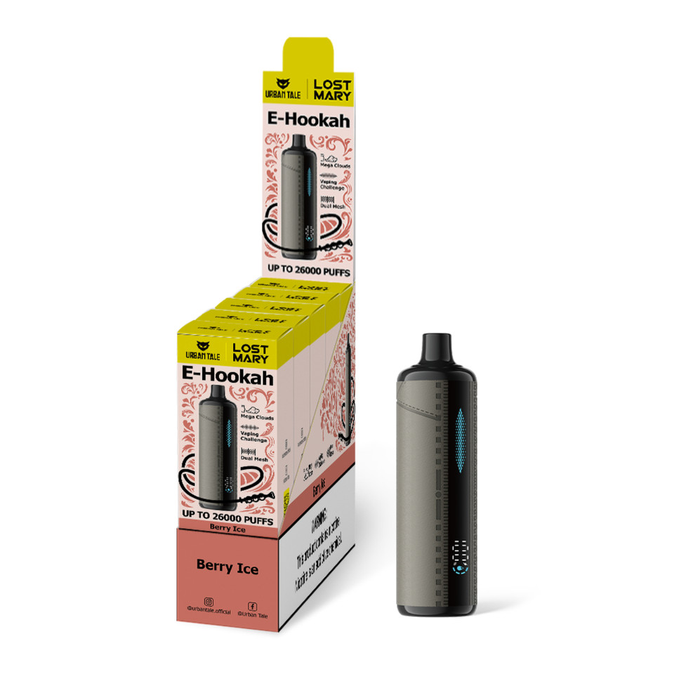 Urban Tale X Lost Mary Hookah 26000 Puff Disposable Berry lce