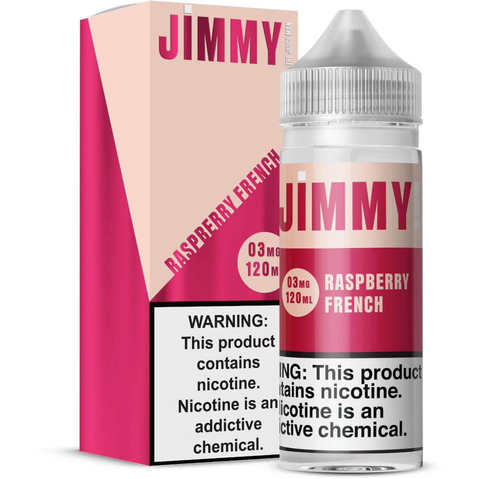 Jimmy The Juice Man 120ml E-Juice Raspberry French 3mg