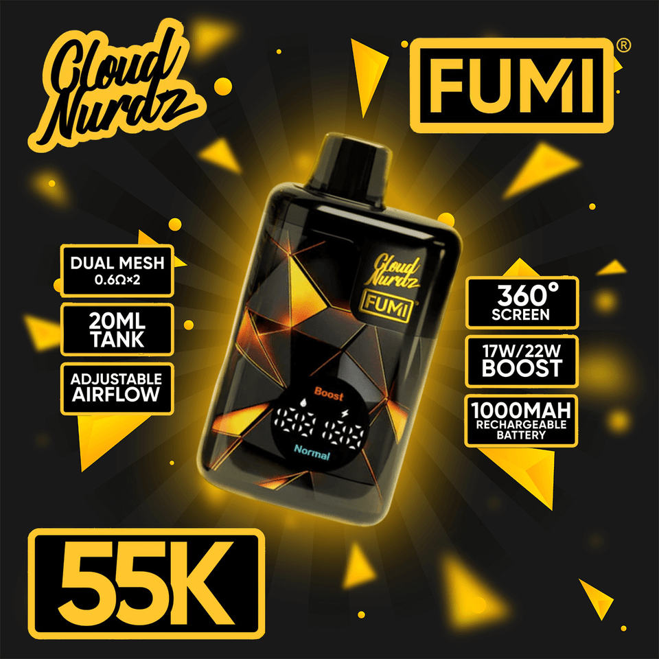 FUMI X CLOUD NURDZ Disposable (55000Puffs)