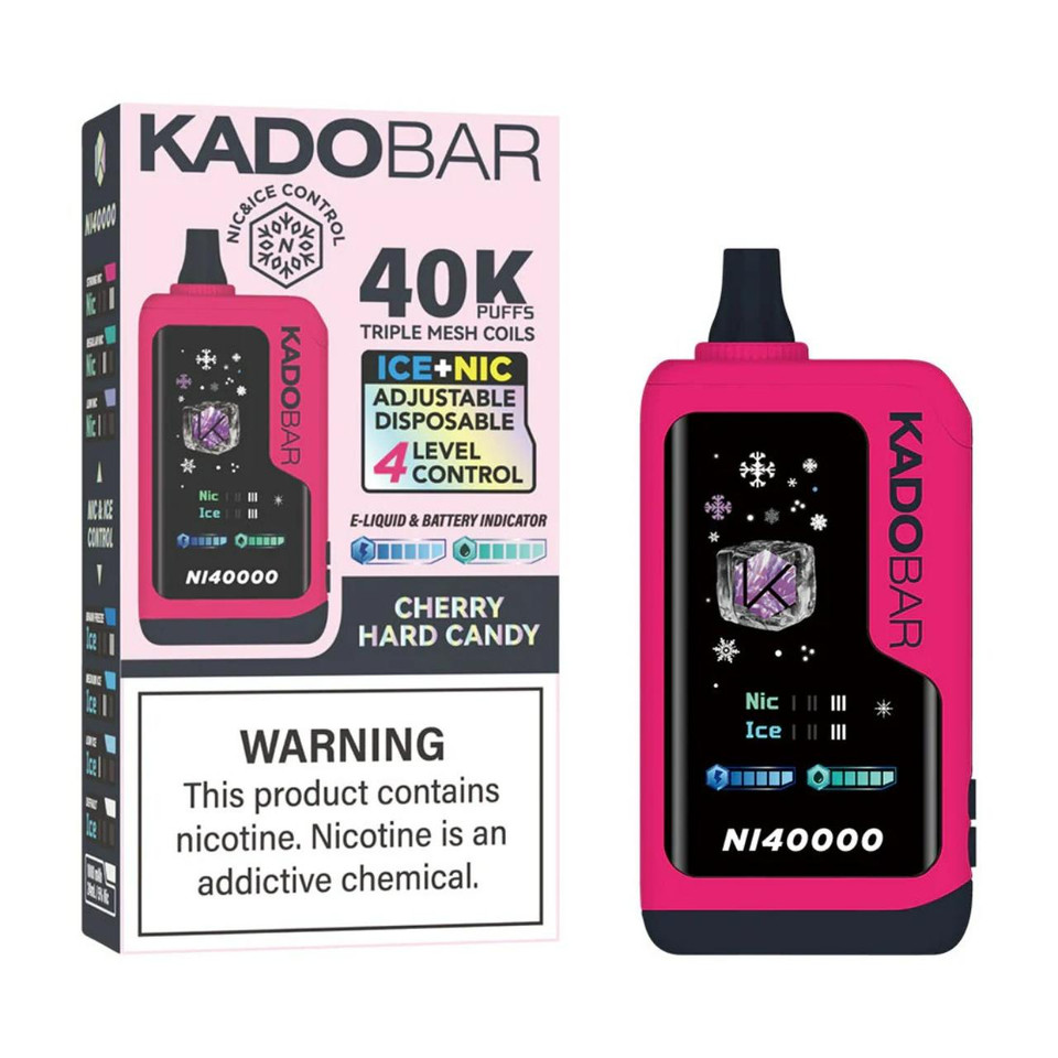 Kado Bar NI40K Puff Disposable Cherry Hard Candy
