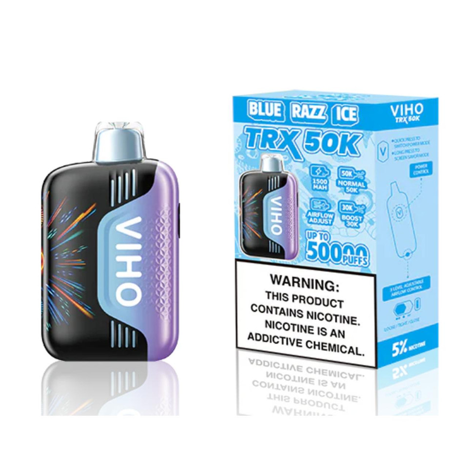 VIHO TRX 50K Puff Disposable Blue Razz Ice