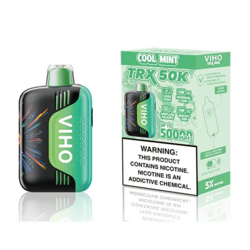 VIHO TRX 50K Puff Disposable Cool Mint VIHO TRX 50K Puff Disposable Cool Mint