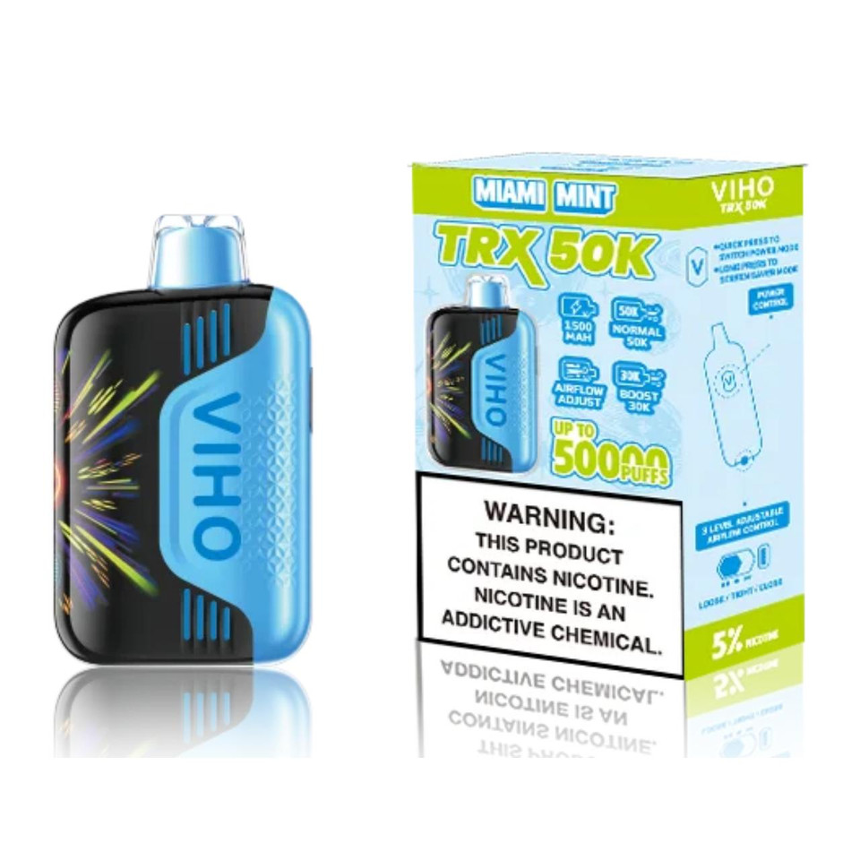 VIHO TRX 50K Puff Disposable Miami Mint VIHO TRX 50K Puff Disposable Miami Mint