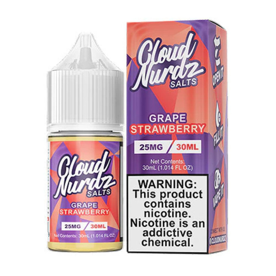 Cloud Nurdz Salts Grape Strawberry 30ml E-Juice