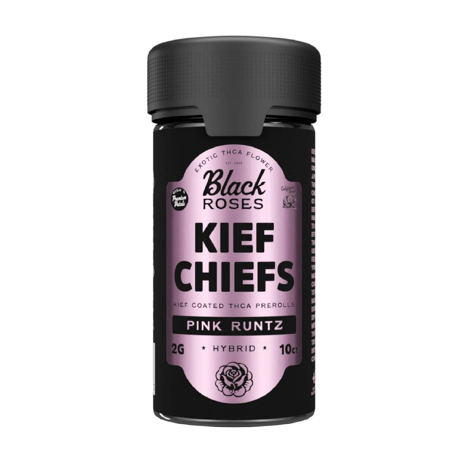 Black Roses KIEF CHIEFS THCA Prerolls 2G - 10CT Pink Runtz