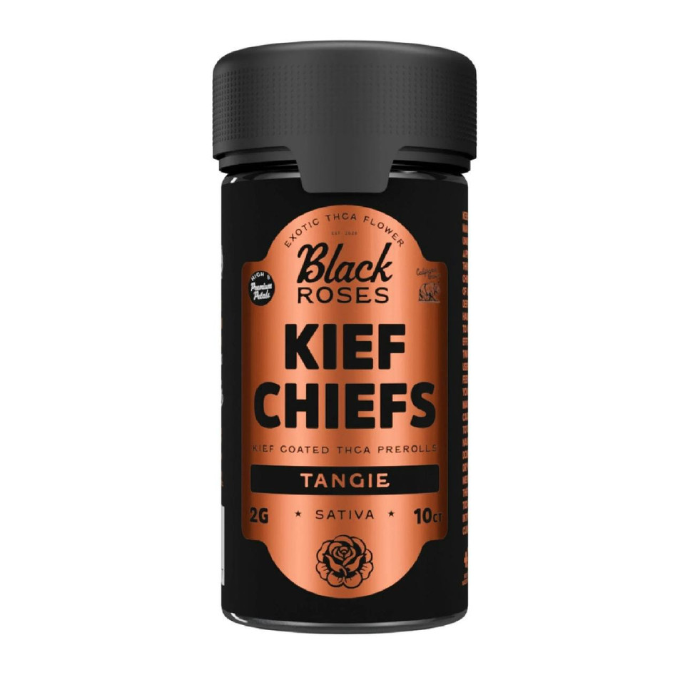 Black Roses KIEF CHIEFS THCA Prerolls 2G - 10CT Tangie