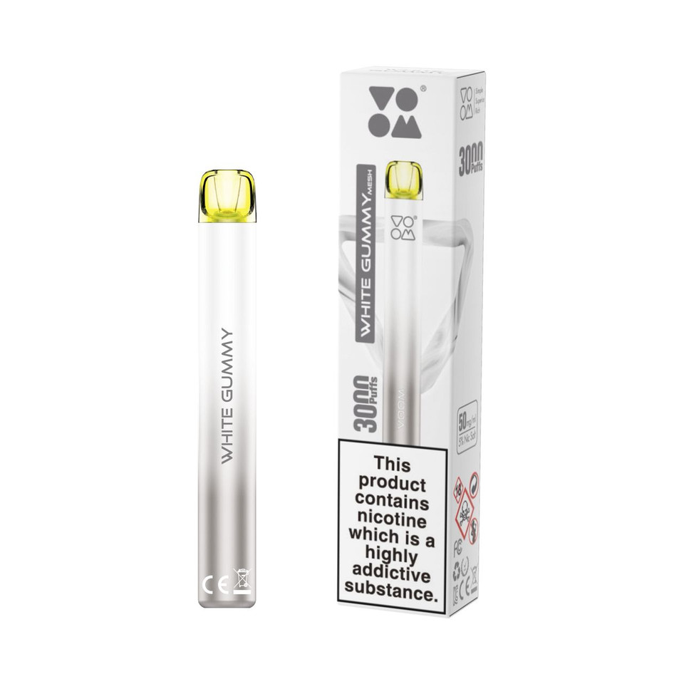 Voom Mesh 3000 Puff Disposable White Gummy