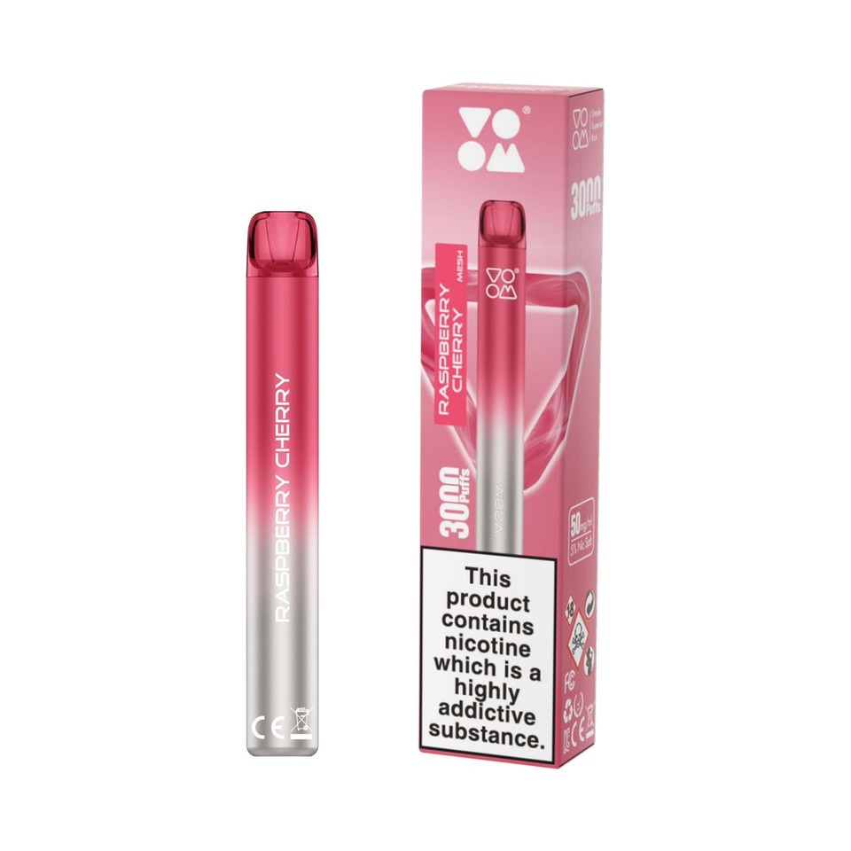 Voom Mesh 3000 Puff Disposable Raspberry Cherry