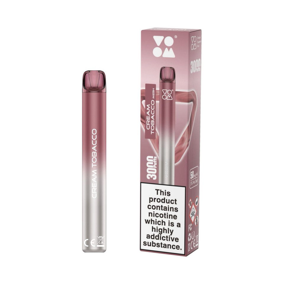 Voom Mesh 3000 Puff Disposable Cream Tobacco