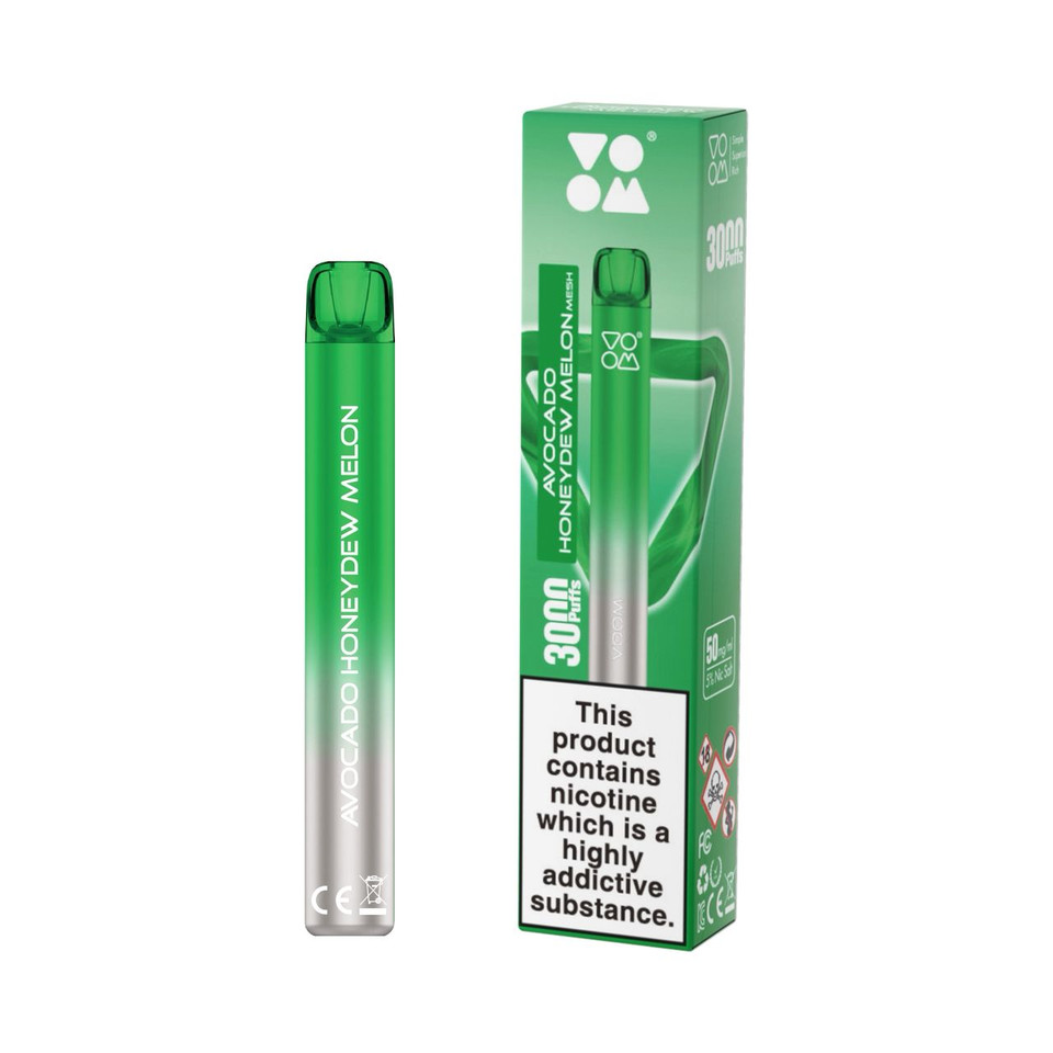 Voom Mesh 3000 Puff Disposable Avocado HoneyDw Melon