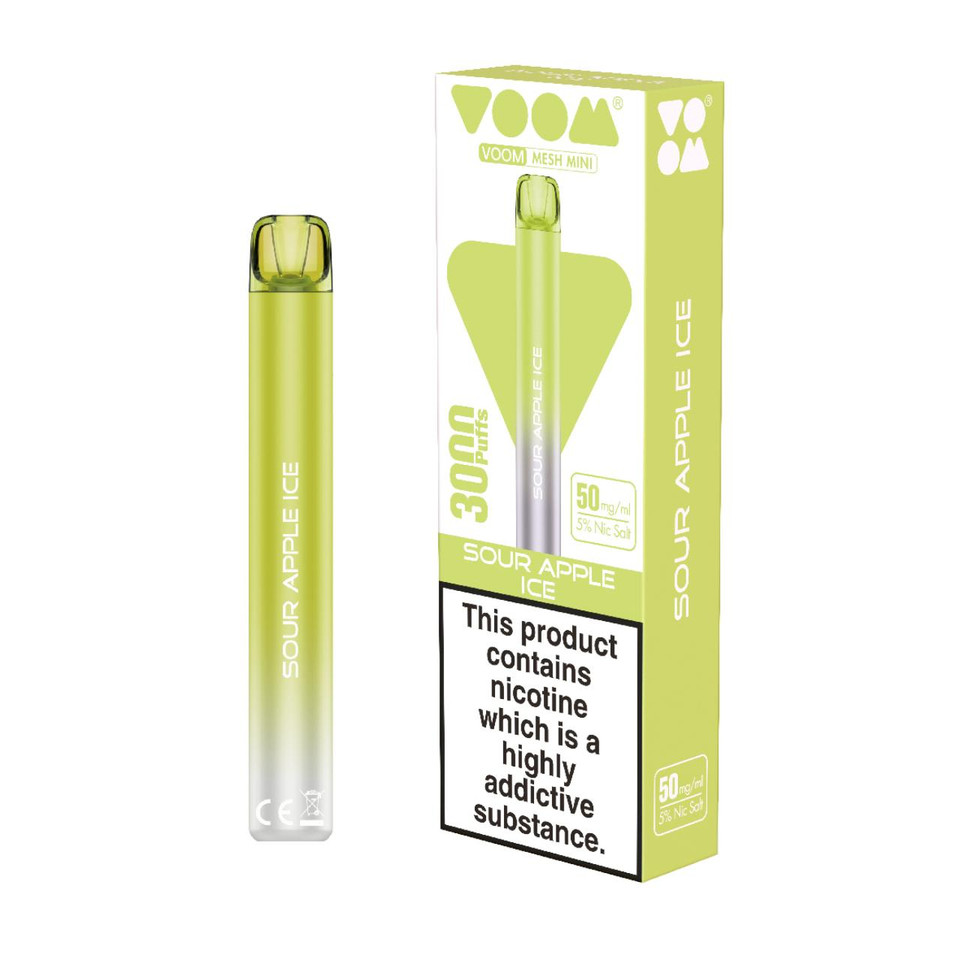 Voom Mesh 3000 Puff Disposable Sour Apple Ice