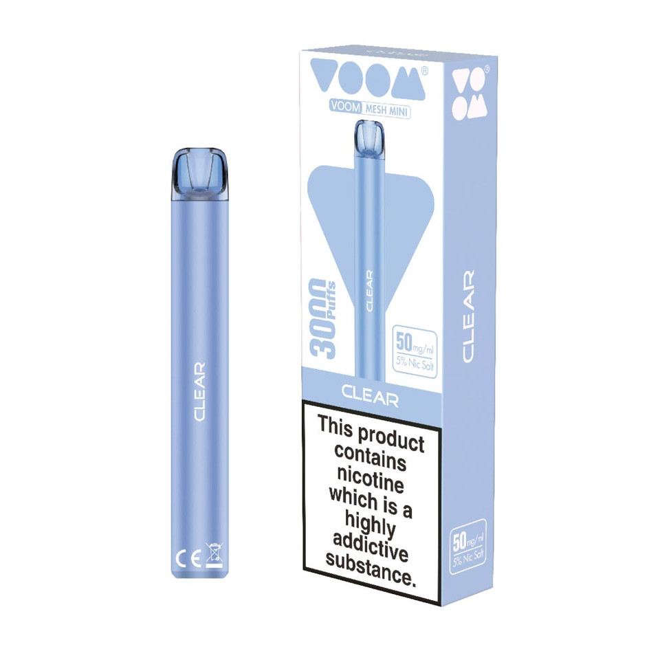 Voom Mesh 3000 Puff Disposable Clear