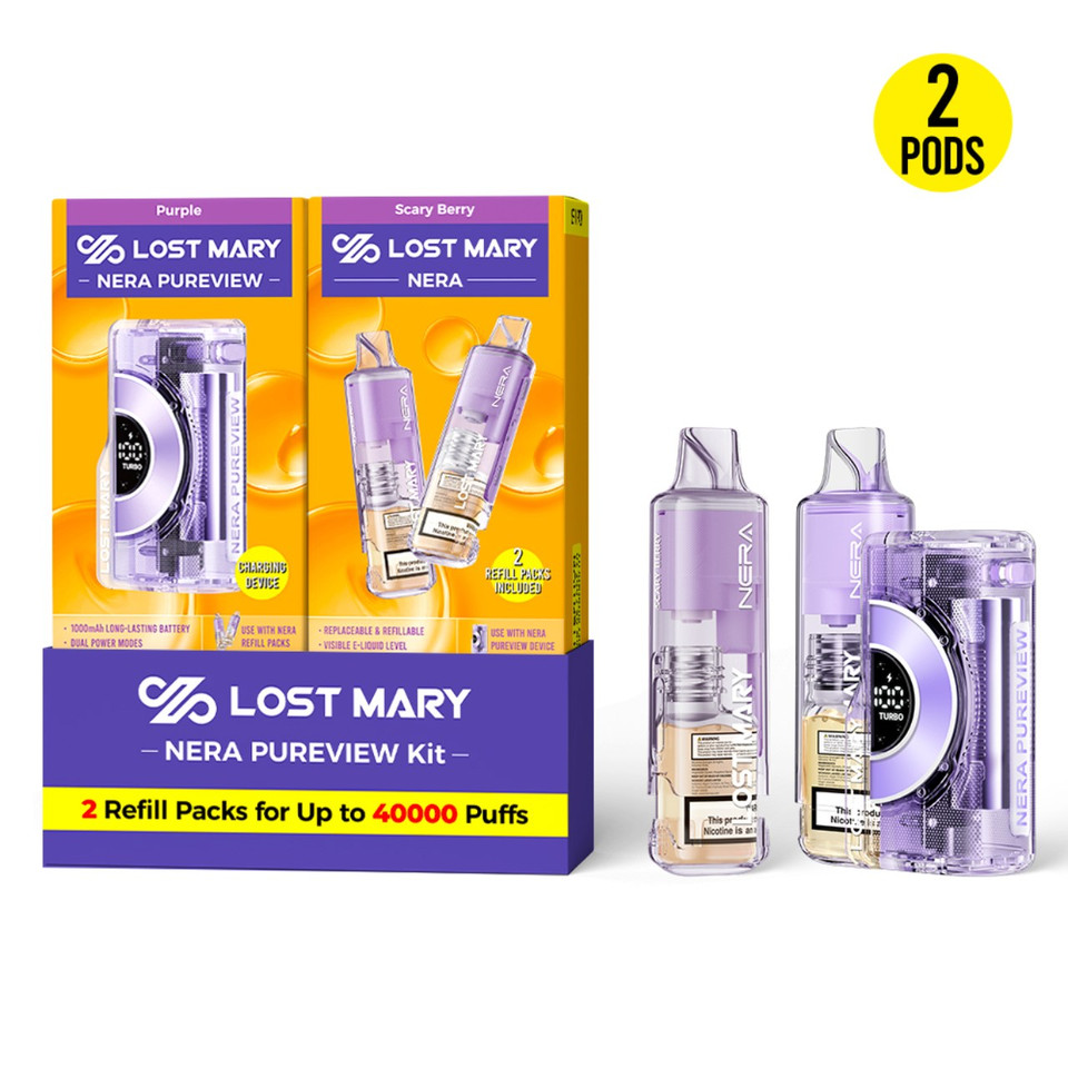 Lost Mary Nera Pureview Kit 40K Puff Disposable Scary Berry