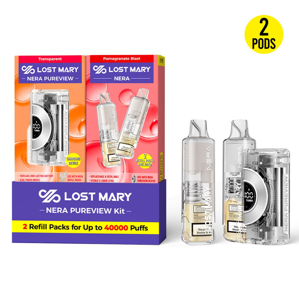 Lost Mary Nera Pureview Kit 40K Puff Disposable Pomegranate Blast