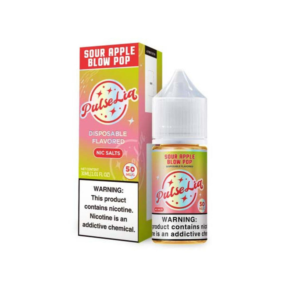 Pulse Liq Sour Apple Blow Pop Salt 30ml E-Juice 50mg
