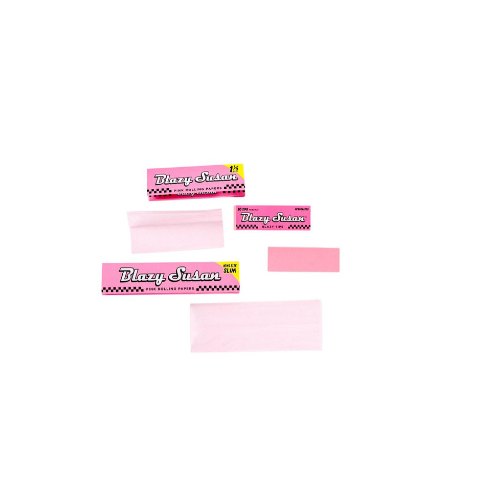 Blazy Susan Pink Rolling Papers 50PK-12-20-12