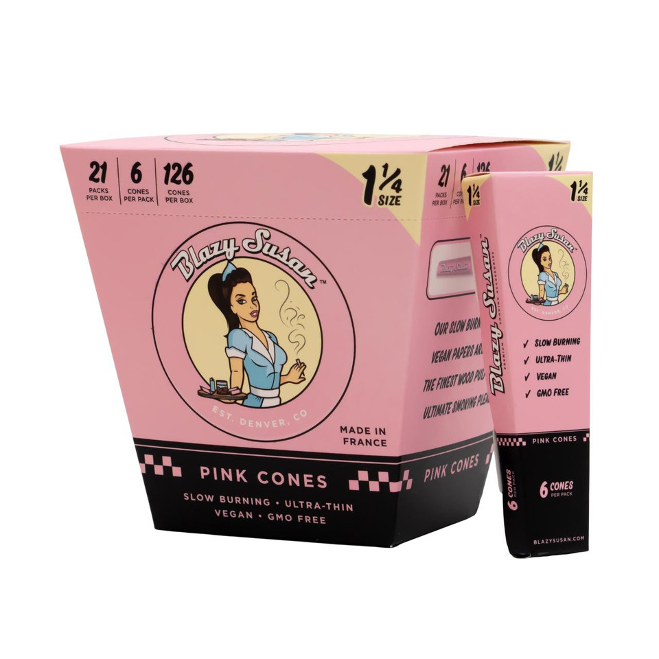 Blazy Susan Pink Cones 21PK 1-14 Box