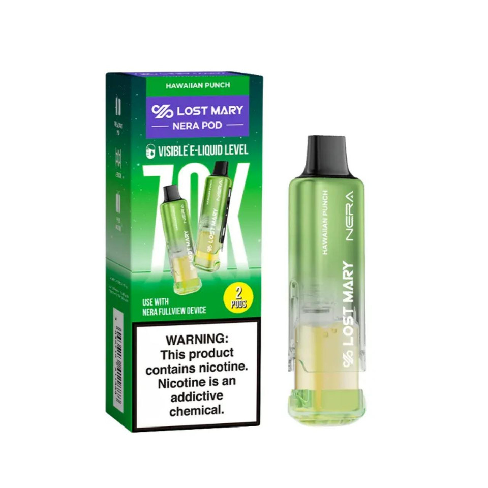 Lost Mary Nera Fullview 70K Replacement Pod Cartridge - 2PK Hawaiian Punch
