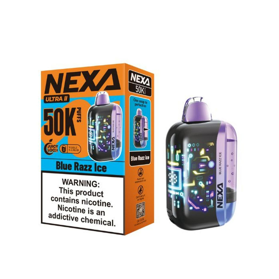 NEXA Ultra ll 50000 Puff Disposable Blue Razz Ice
