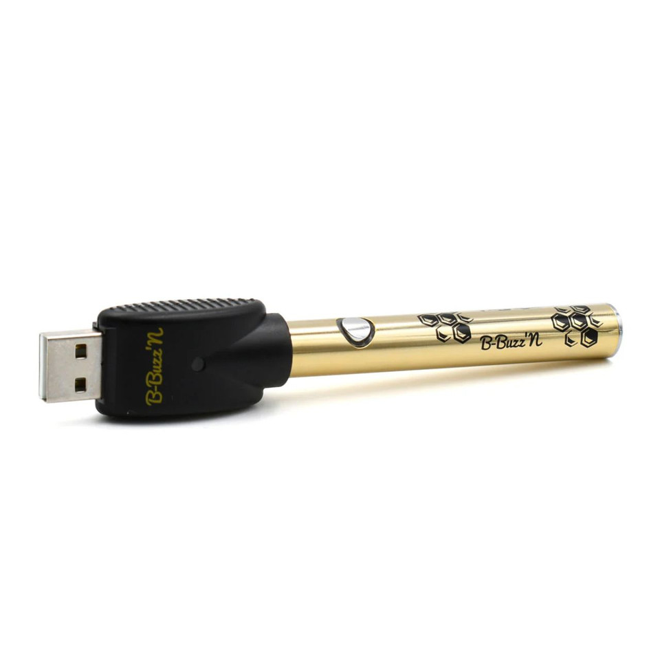 B-Buzz'n 510 Theard Vape Pen-Gold Angle
