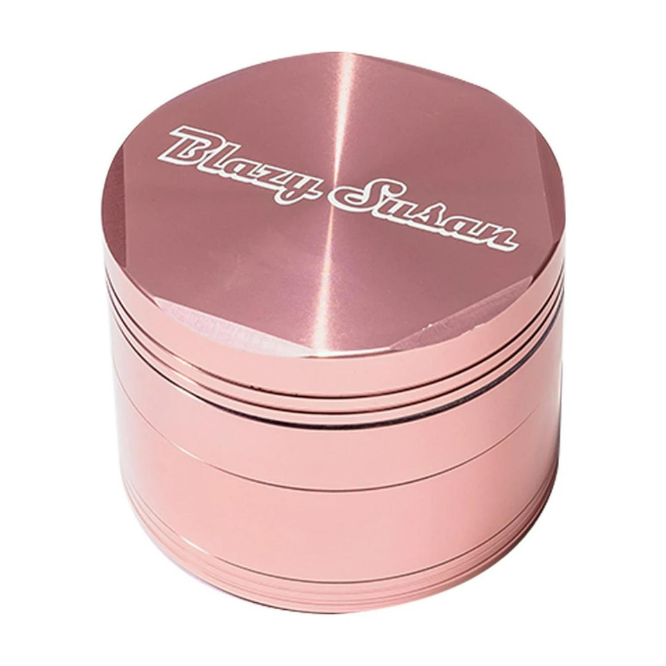 Blazy Susan 4 Piece Aluminum Grinder Gold Rose