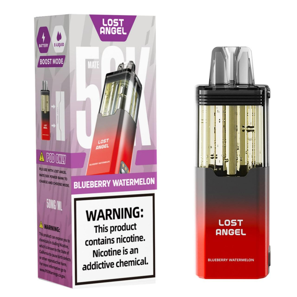 Lost Angel Mate 50K Puff Disposable Pod Blueberry Watermelon Lost Angel Mate 50K Puff Disposable Pod Blueberry Watermelon