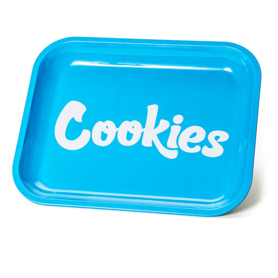 Cookies Metal Rolling Tray Large Blue Cookies Metal Rolling Tray Large Blue