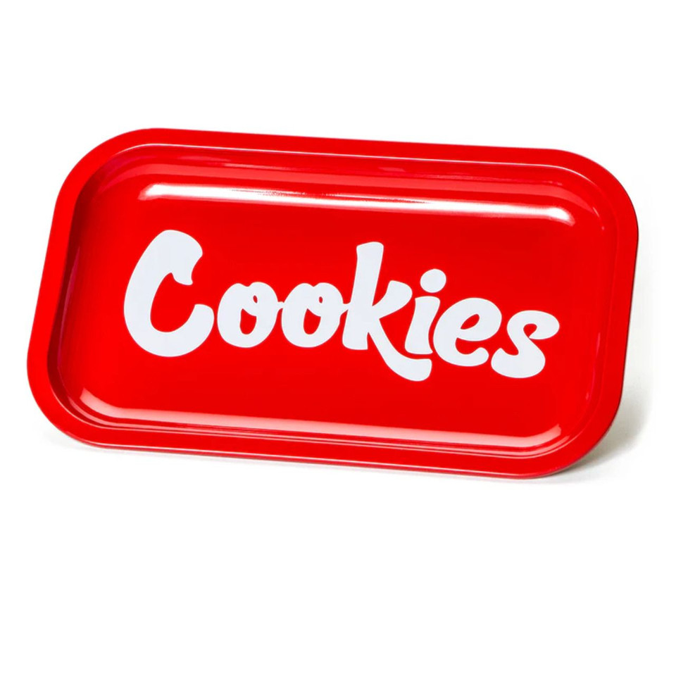Cookies Metal Rolling Tray Medium Red Cookies Metal Rolling Tray Medium Red