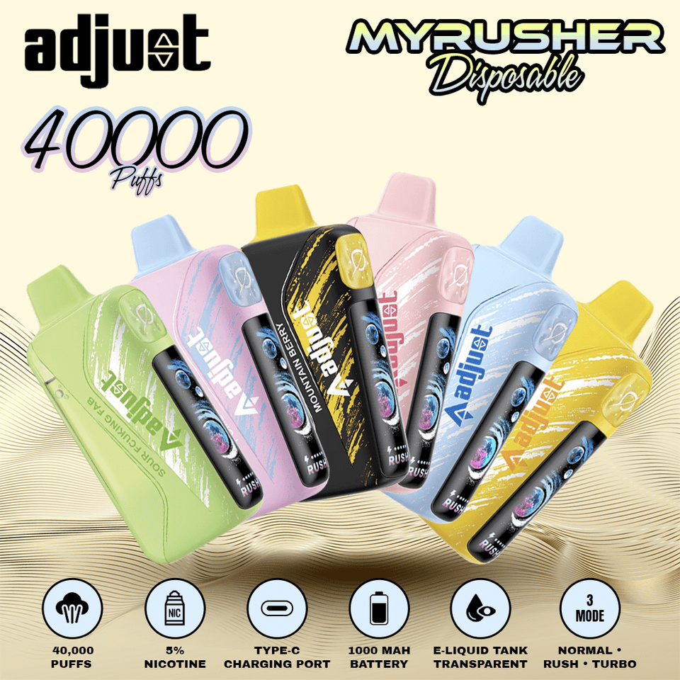 Adjust MyRusher Disposable (40000 Puffs) Adjust MyRusher Disposable (40000 Puffs)