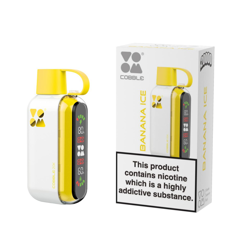 Voom Cobble 20000 Puff Disposable Banana Ice Voom Cobble 20000 Puff Disposable Banana Ice