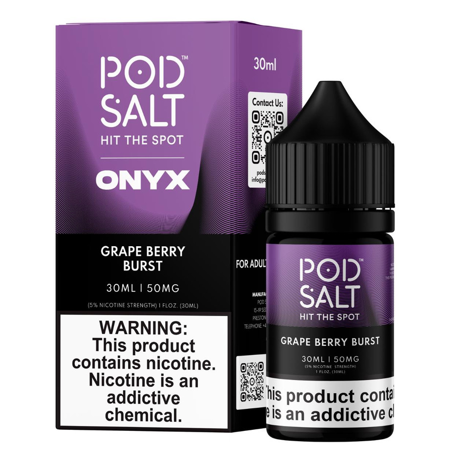 Pod Salt Onyx Grape Berry Burst 30ml Salt E-Juice