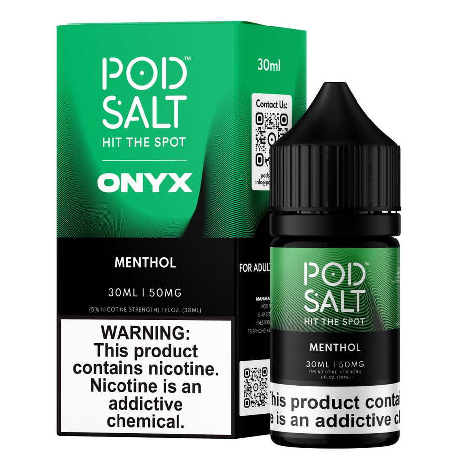 Pod Salt Onyx Menthol 30ml Salt E-Juice
