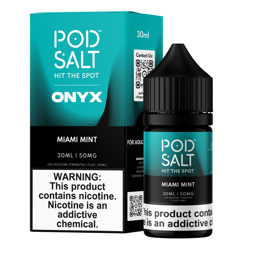 Pod Salt Onyx Miami Mint 30ml Salt E-Juice
