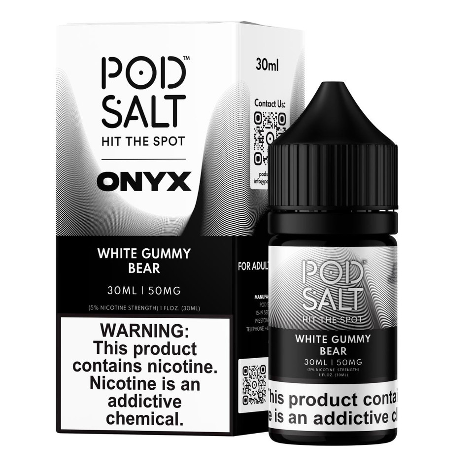 Pod Salt Onyx White Gummy Bear 30ml Salt E-Juice