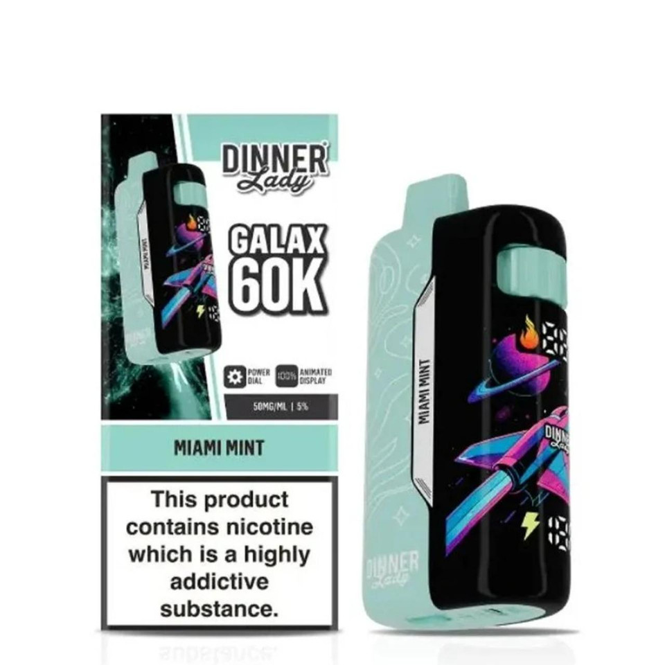 Dinner Lady Galax 60K Puff Disposable Miami Mint