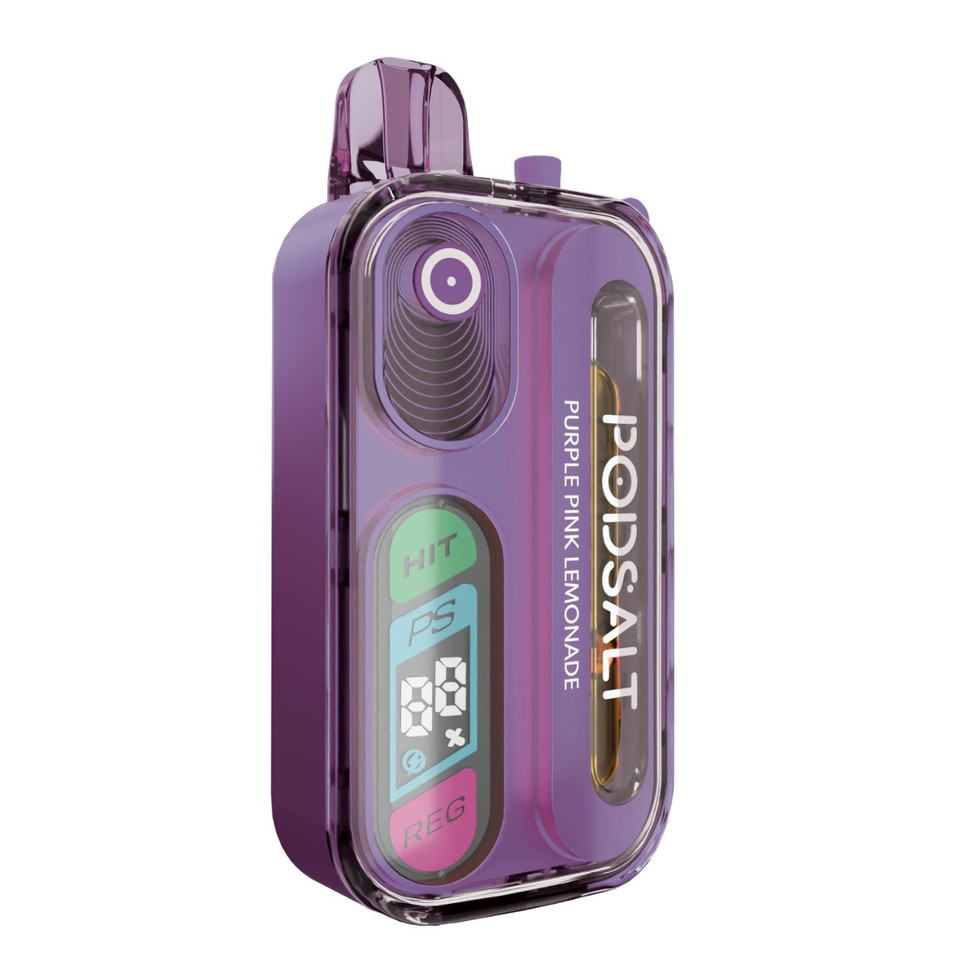 Pod Salt Hit 40K Puff Disposable Purple Pink Lemonade