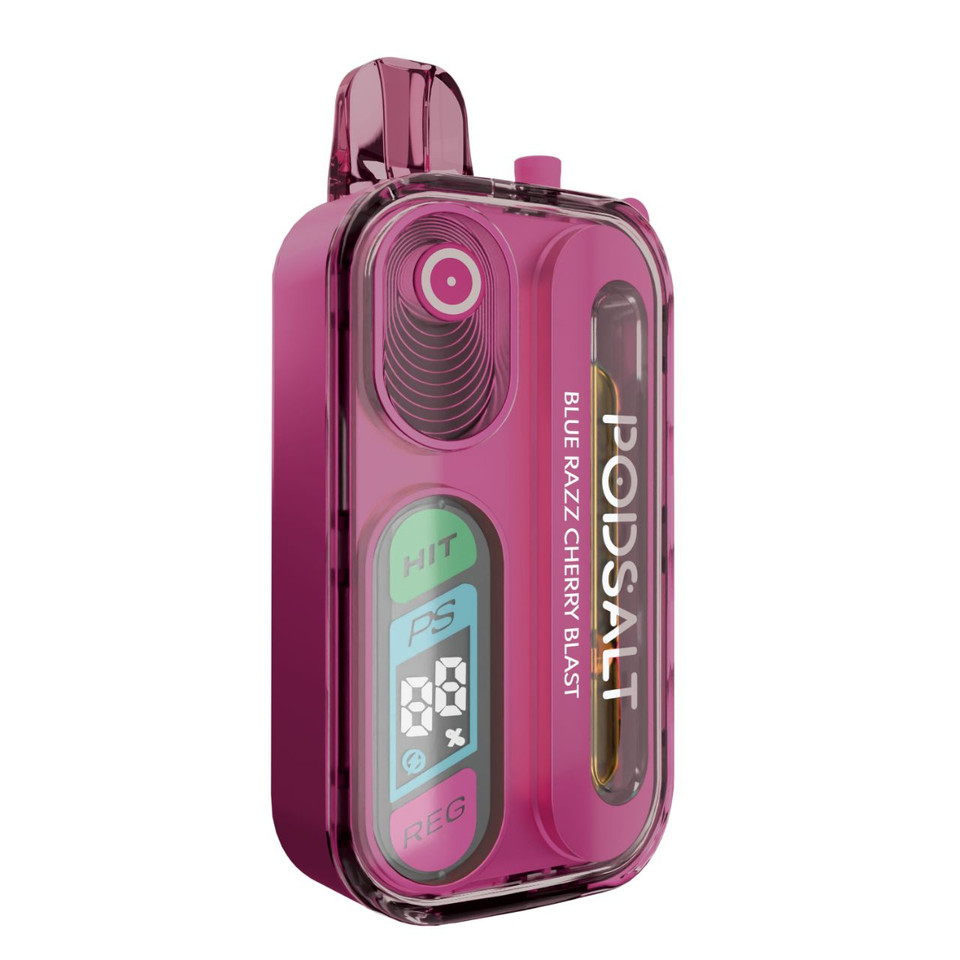 Pod Salt Hit 40K Puff Disposable Blue Razz Cherry Blast
