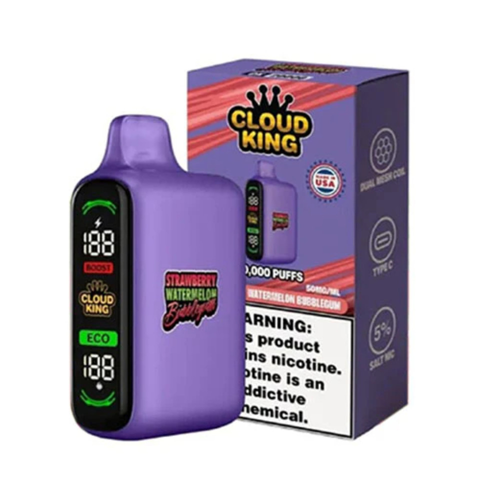 Cloud King 20K Puff Disposable Strawberry Watermelon Bubblegum