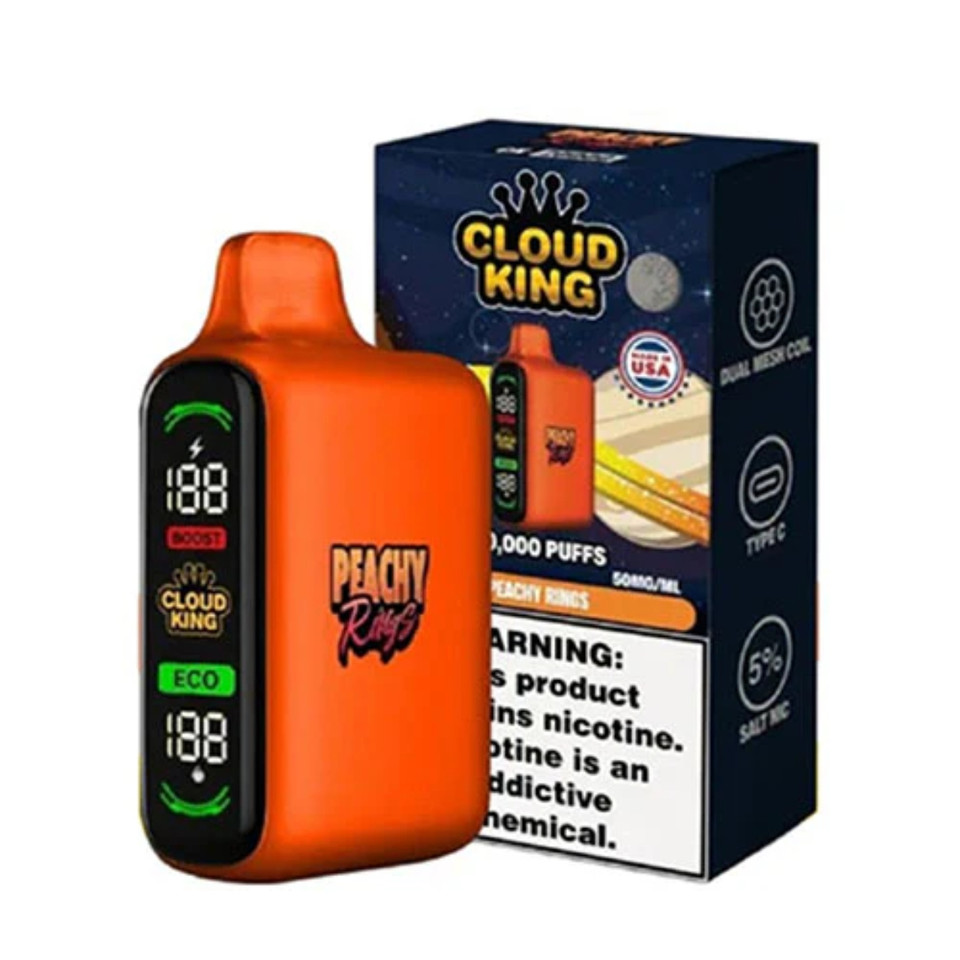 Cloud King 20K Puff Disposable Peachy Rings