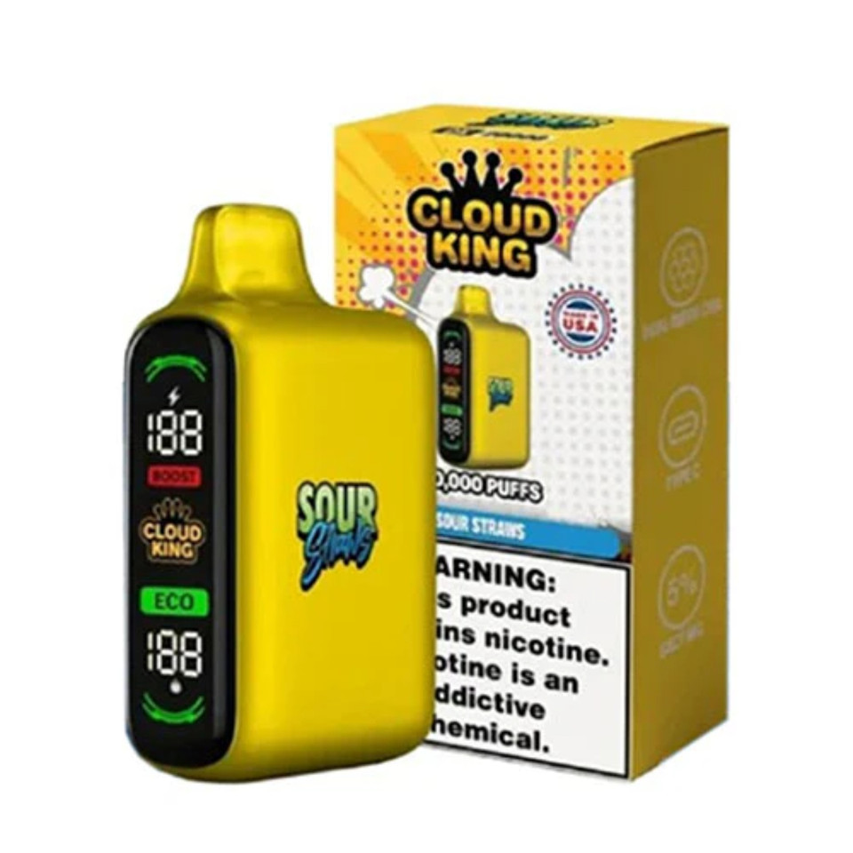 Cloud King 20K Puff Disposable Sour Straws