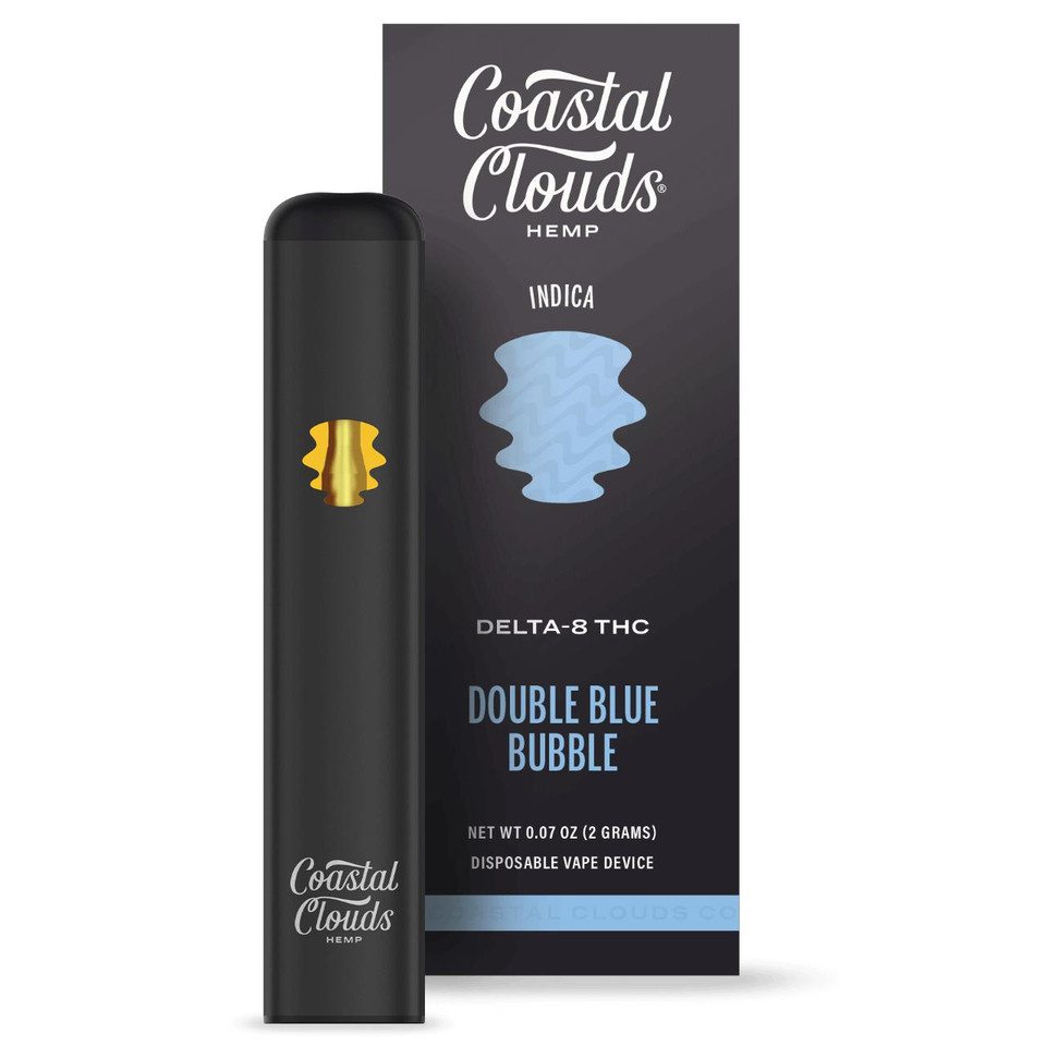 Coastal Clouds D8+THC Disposable 2G-Double Blue Bubble Indica