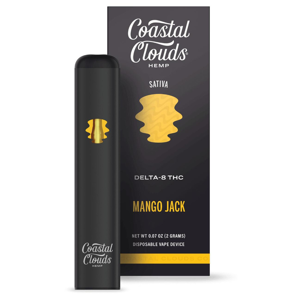 Coastal Clouds D8+THC Disposable 2G-Mango Jack Sativa