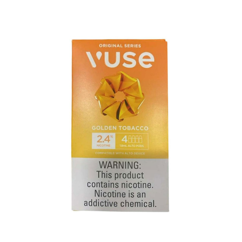 Vuse Alto Prefilled Replacement Pod 1.8ML 2.4% Pack of 4 Golden Tobacco