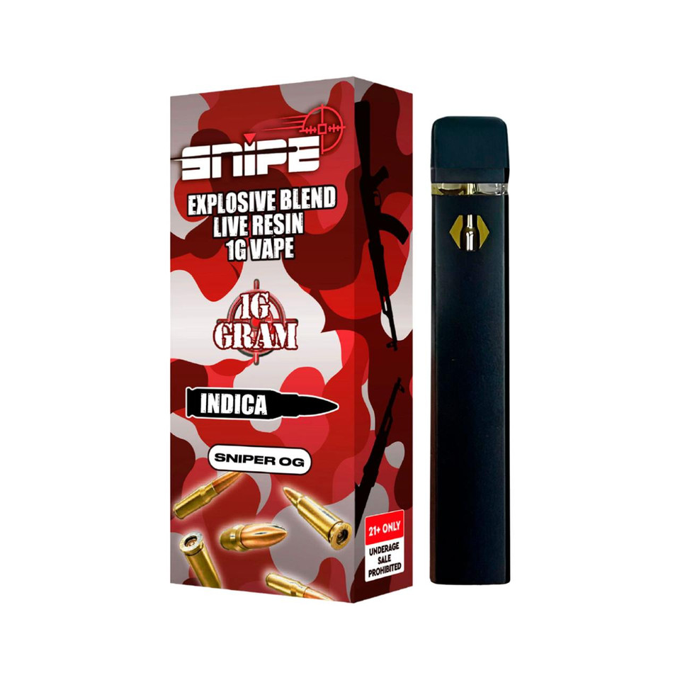 Snipe THCP Live Resin Disposable 1G Sniper Indica
