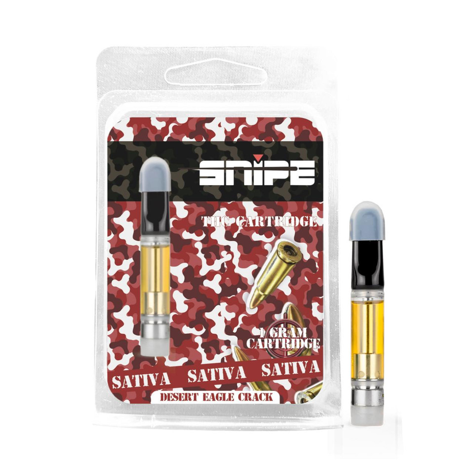 Snipe THCP Explosive Blend Cartridge 1G Desert Eagle Crack Sativa