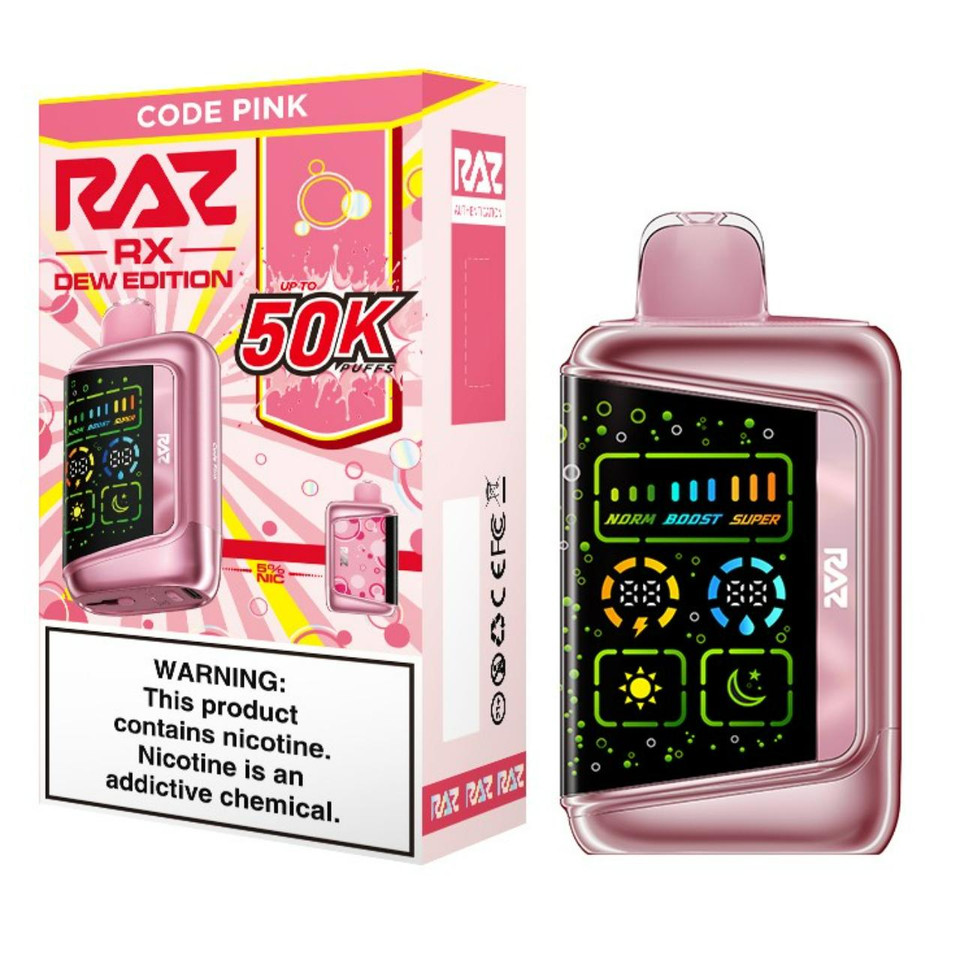 Geek Vape Raz RX 50K Puff Disposable code pink