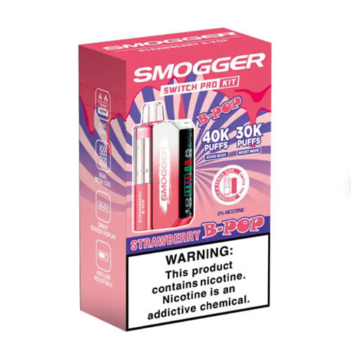 Smogger Switch Pro Kit Disposable (40000 Puffs) - strawberry_b_pop